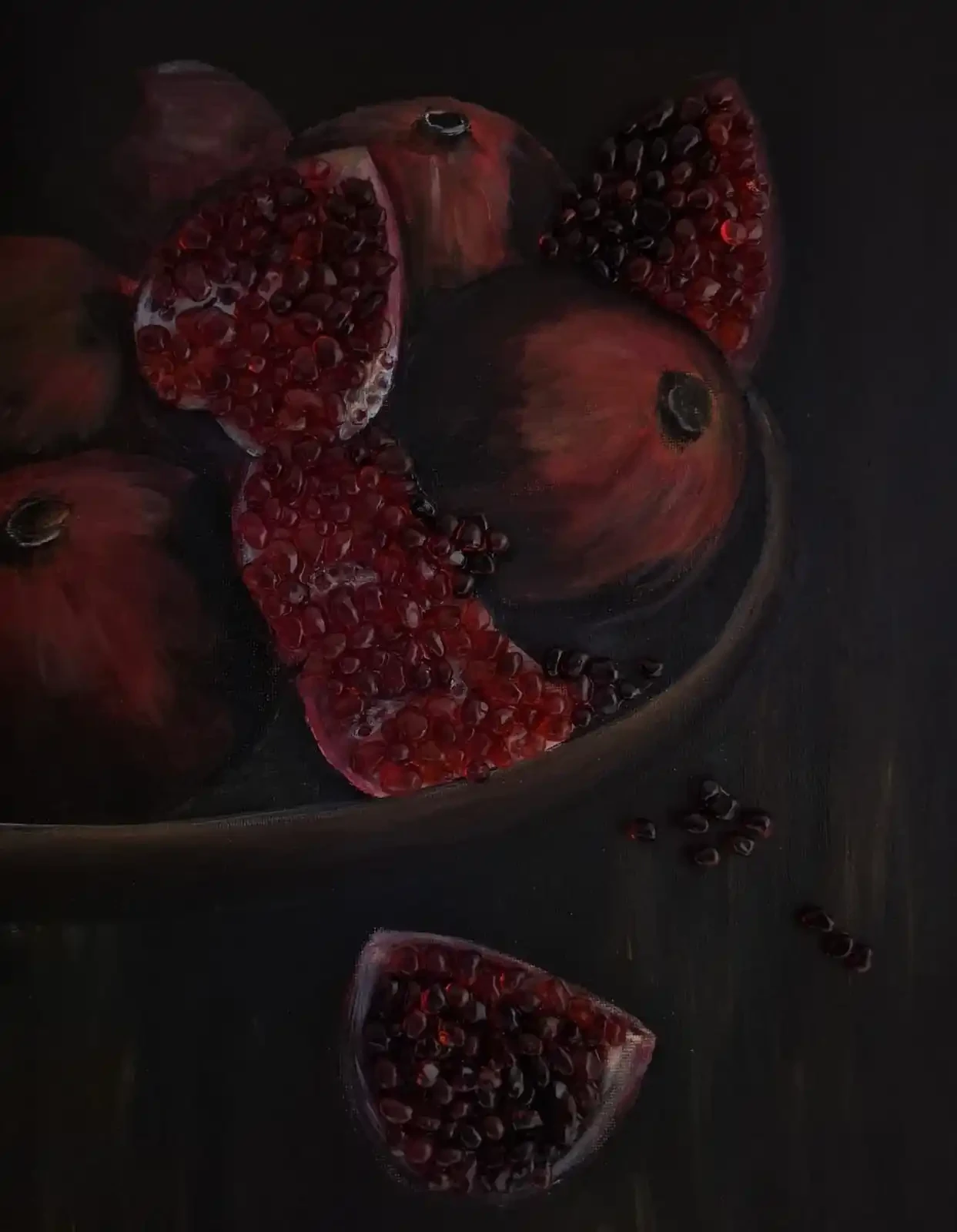 Essence of Red - Mixed-media on Canvas