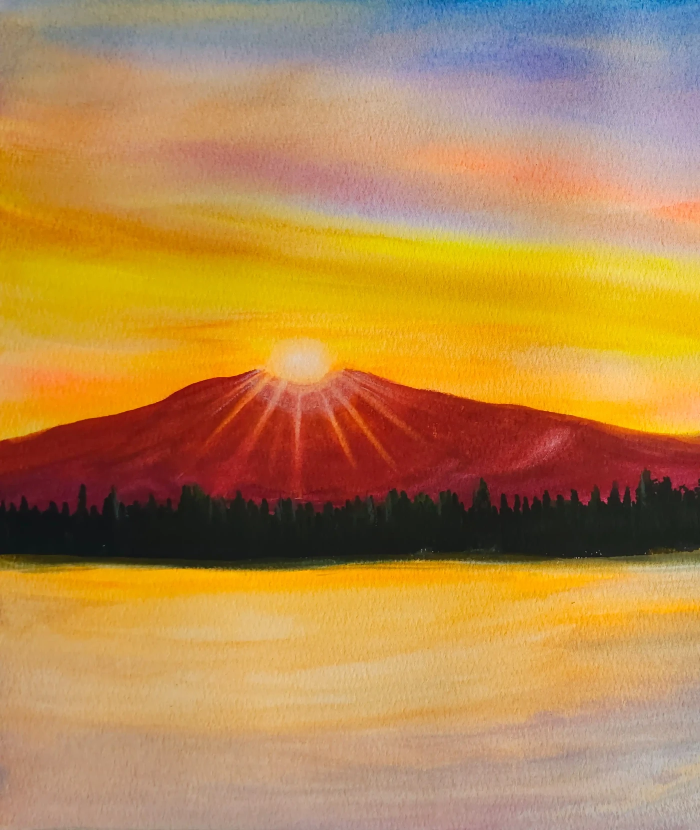 Snowy Sunset - Artwork